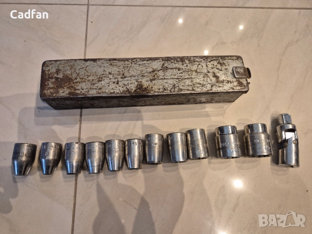 Комплект вложки дванадесетостен 1/2" 8-24мм