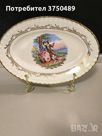 Френски винтидж чинии за торта ., снимка 5 - Антикварни и старинни предмети - 53144751