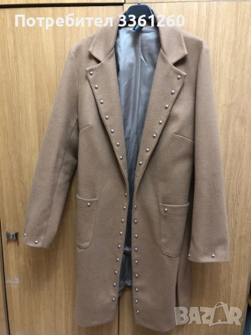 Палто в цвят карамел, снимка 4 - Палта, манта - 51530612