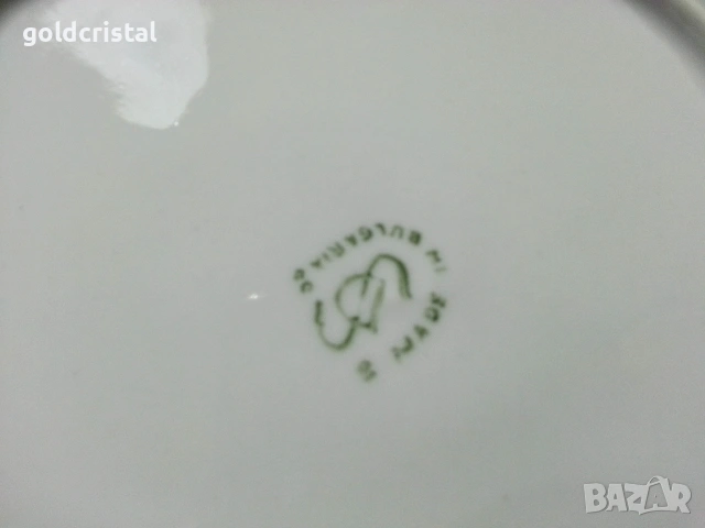 Стар български порцелан чинии с ягоди, снимка 5 - Антикварни и старинни предмети - 53238275