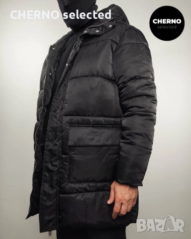 ABOUTYOU X KEVIN TRAPP дълго черно пухено яке – L • XL – Ново с етикети, снимка 7 - Якета - 52850437