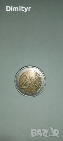 2 евро Френска монета с Дървото на живота 1999, снимка 2 - Нумизматика и бонистика - 53128397