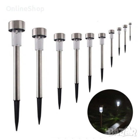 Комплект от 6 броя LED соларни лампи, снимка 10 - Соларни лампи - 53809673