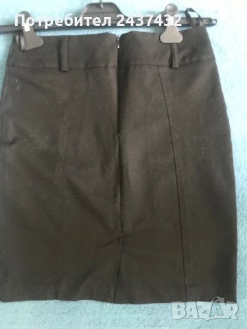 Черна стилна пола, снимка 2 - Поли - 50673527