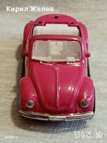 Метална количка Volkswagen Kafer Beetle за КОЛЕКЦИЯ ДЕКОРАЦИЯ 43987, снимка 2 - Колекции - 53571798