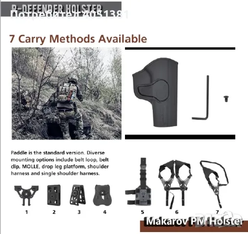 Тактически кобур Cytac Makarov , снимка 4 - Екипировка - 56342562