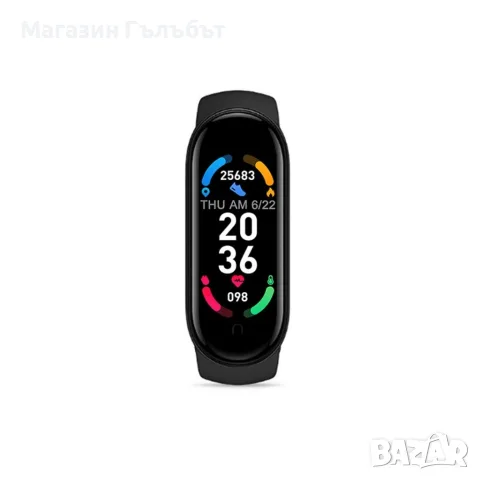 Спортна bluetooth смарт гривна с крачкомер, мониторинг на пулс и кислород в кръвта - ЧЕРЕН, снимка 8 - Смарт гривни - 56118267