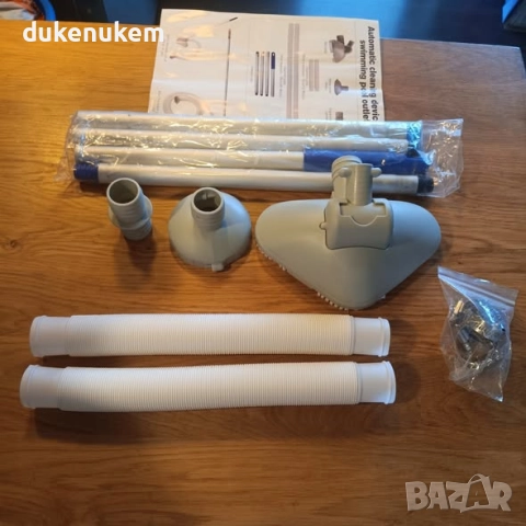 Прахосмукачка за почистване на дъното на басейн с телескопична дръжка и 3.1 m маркуч, снимка 8 - Басейни и аксесоари - 52463398