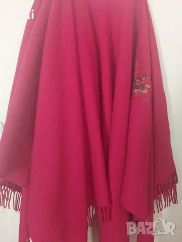 Голям шал Пончо 100% Вълна