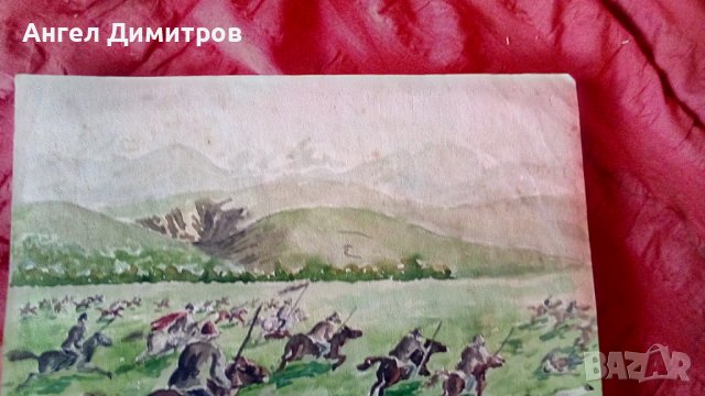 Ангел Ботев картина акварел , снимка 5 - Картини - 39021938