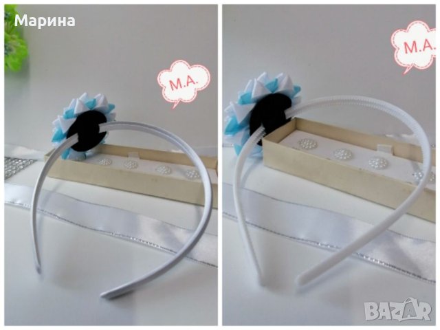 Диадема за коса с панделка Малка русалка Ариел, снимка 9 - Шноли, диадеми, ленти - 41973187