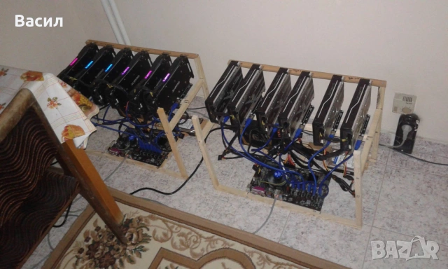 Копачка Mining rig 6 х nVidia Gigabyte GTX 1080ti Gaming 11 gb GDDR5X, снимка 2 - Други - 35407535