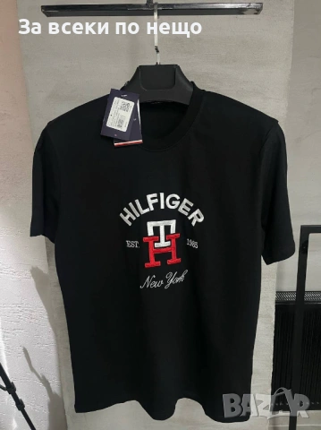 Tommy Hilfiger Мъжка Черна Тениска👕Мъжка Блуза С Къс Ръкав Томи Хилфигер Код MensPoint18