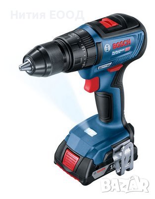 BOSCH GSB 18V-50, безчетков винтоверт, ударен, 18V, зарядно, 2 батерии и куфар, 06019H5100, снимка 6 - Винтоверти - 33831876