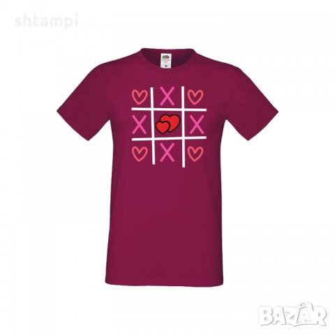 Мъжка тениска Свети Валентин Tic Tac Toe Love 2, снимка 5 - Тениски - 35716156