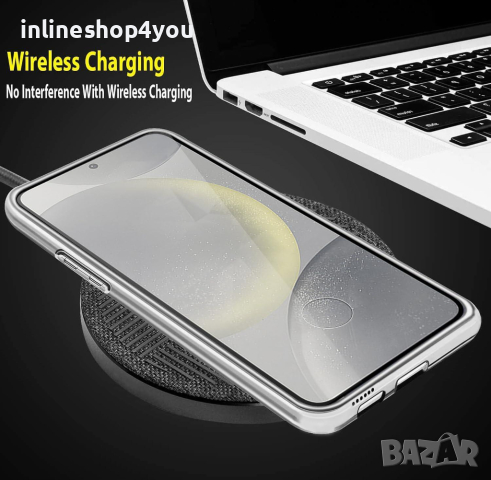 Прозрачен 360° Градуса Кейс Samsung Galaxy S24 | S24+, снимка 4 - Калъфи, кейсове - 44658597