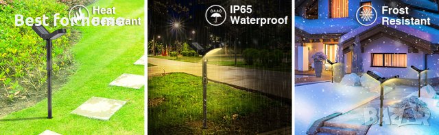 Соларни лампи комплект от 2 бр. Lafhome Solar Lights, снимка 6 - Соларни лампи - 41747207