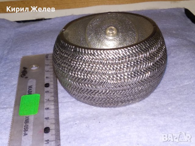 ПРЕКРАСНА с РЕТРО ОРНАМЕНТИКА СРЕБРИСТА МЕСИНГОВА ВИНТИДЖ БЕЛ ЕПОК СТИЛ ГРИВНА 15220, снимка 2 - Гривни - 41202158