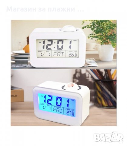 ЧАСОВНИК С ПРОЕКЦИЯ НА ЧАС И АКТИВИРАНЕ ЧРЕЗ ПЛЯСКАНЕ - код 806-0, снимка 2 - Друга електроника - 34164915