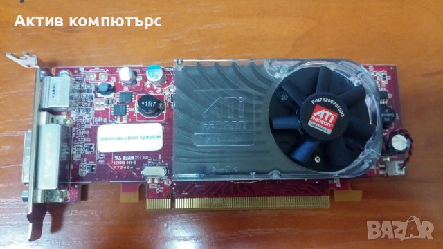 Видеокарта DELL ATI Radeon HD 3450 256MB DDR2 64-Bit DMS-59 TV-OUT PCI-E Low Profile, снимка 1 - Видеокарти - 41807954