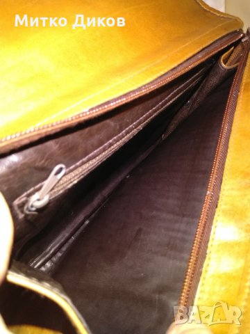 Маркова женска чанта за ръка-през рамо-естествена кожа  28х17см, снимка 6 - Чанти - 34302139