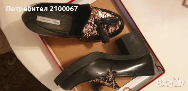 Обувки дамски кожени