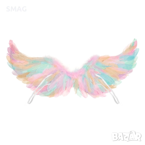 Хелоуин / Halloween цветни дъгови карнавални крила 80x40 см_1231160, снимка 3 - Други - 52129331