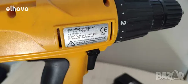 Акумулаторен винтоверт Mannesmann 1799-18 18V#1, снимка 3 - Винтоверти - 25597417