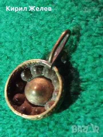 ВЪЗРОЖДЕНСКА СКЪПОЦЕННА БРОНЗОВА АЖУРНА ЕТНО ОБЕЦА с РЪЧНО ФАСЕТИРАНИ КАМЪНИ ПЛАНИНСКИ КРИСТАЛ 37022, снимка 18 - Антикварни и старинни предмети - 39954469