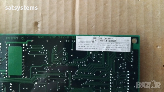 D-Link DE-220CT REV-C1 16-bit ISA Network Controller Card, снимка 10 - Мрежови адаптери - 53406599