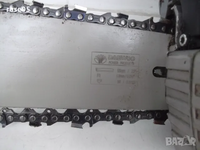 Трион "DAEWOO - DCS6222" верижен бензинов работещ, снимка 4 - Други инструменти - 49863216
