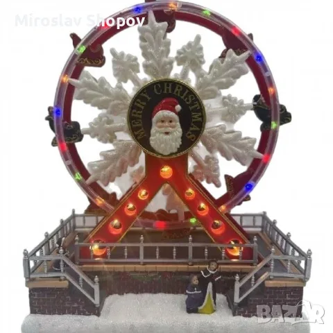 Коледно Виенско колело с музика и Led светлини, снимка 2 - Декорация за дома - 56330778