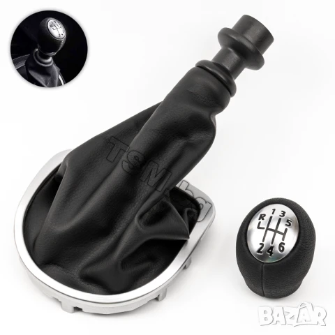 КОЖЕНА ТОПКА за СКОРОСТЕН ЛОСТ С МАНШОН И РАМКА за RENAULT CLIO 3 РЕНО КЛИО III ВАН Hatchback Van, снимка 6 - Аксесоари и консумативи - 48588013