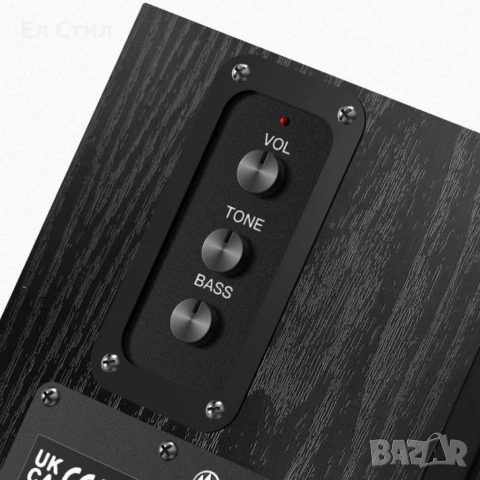 Комплект активни стерео колони Elimavi BT-04 30W с 4" говорители и тон контрол (настолни/рафтови), снимка 5 - Тонколони - 53588892