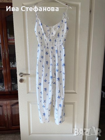 Бял спортно елегантен ежедневен гащеризон hm H&M , снимка 7 - Гащеризони - 41352234