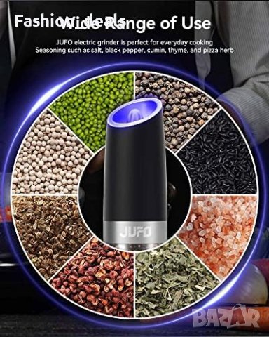 Нова Електрическа мелничка за сол пипер с LED светлина , снимка 2 - Други стоки за дома - 41381640