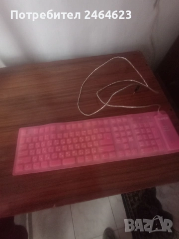 Розова клавиатура , снимка 4 - Клавиатури и мишки - 53493596