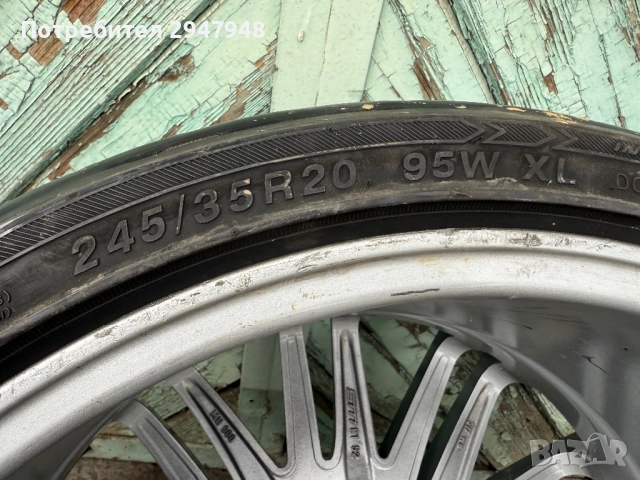 Лети джанти Rial Murago 20ки 5x112  9j ET 52 с гуми 245/35/20., снимка 12 - Гуми и джанти - 52135446