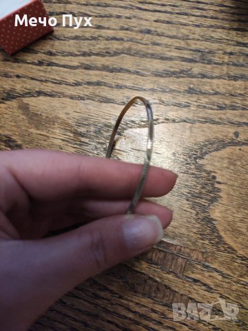 Сребърна гривна твърда,проба 950 (87), снимка 2 - Пръстени - 39469644