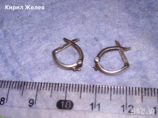 АНГЛИЙСКИ ВИНТИДЖ АРТ СРЕБЪРНИ ОБЕЦИ СРЕБРО 925 РЪЧНА БИЖУТЕРСКА ИЗРАБОТКА 38275, снимка 6 - Обеци - 40940683