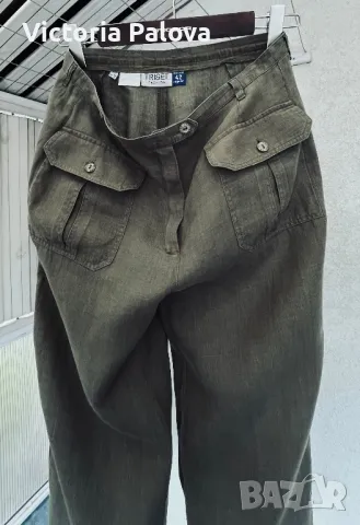 Модерен ленен панталон TRISET, снимка 7 - Панталони - 49810990