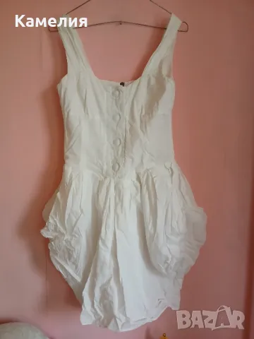 Бяла рокля, XS-размер, снимка 1