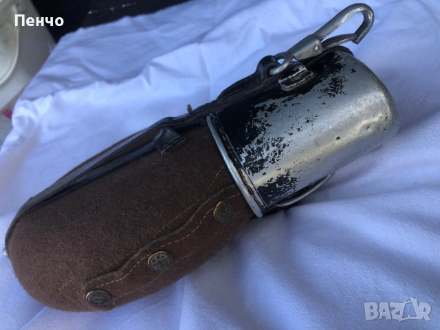 стара немска военна манерка - 1938/40г. - WEHRMACHT - WWII - ОРИГИНАЛ, снимка 11 - Антикварни и старинни предмети - 45240439