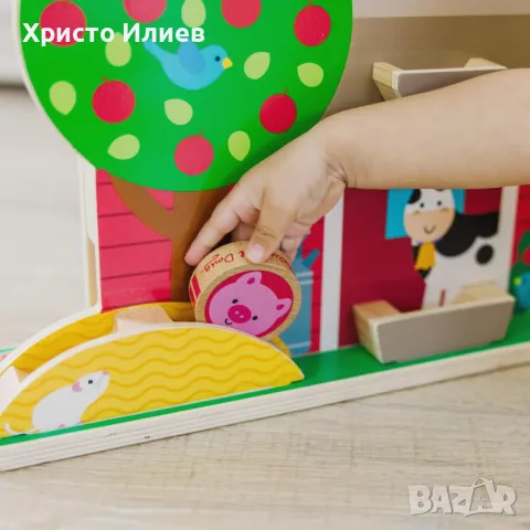 Дървена играчка Ферма с животни GO Tots плевня – Melissa & Doug, снимка 5 - Образователни игри - 49728810