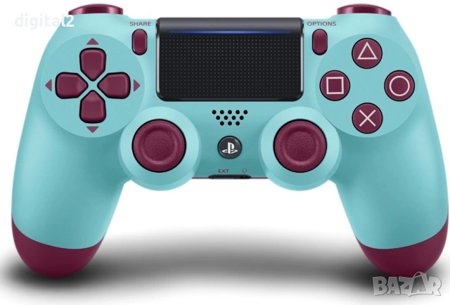 Sony DualShock 4 Berry Blue v2, Оригинален , Лимитиран , 2 г гаранция, снимка 2 - PlayStation конзоли - 53262327