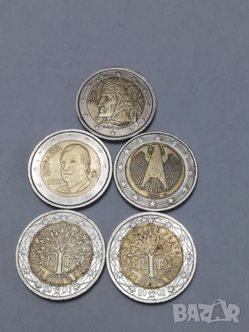 лот от 27 монети от 2 евро различни държави, снимка 17 - Нумизматика и бонистика - 47791967