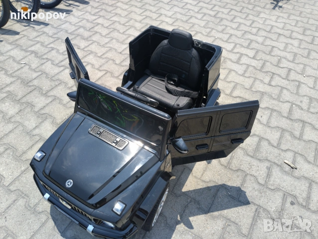 MERCEDES Акумулаторен джип AMG G63 мет. черен, снимка 3 - Детски велосипеди, триколки и коли - 53569449