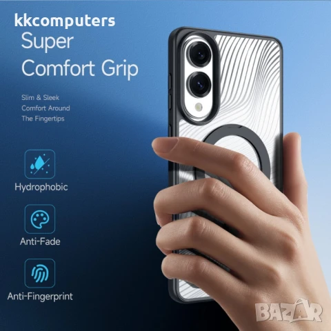 DUX DUCIS Aimo Калъф за Samsung Galaxy S25 Edge– TPU+PC, Черен, със Скрийн Протектор, снимка 4 - Калъфи, кейсове - 50617777