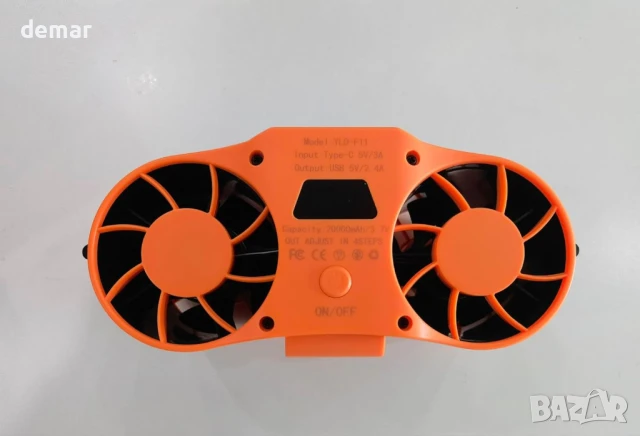 FERNIDA Преносим вентилатор за кръста/висящ на врата, акумулаторен 20000mAh, снимка 10 - Вентилатори - 50594460