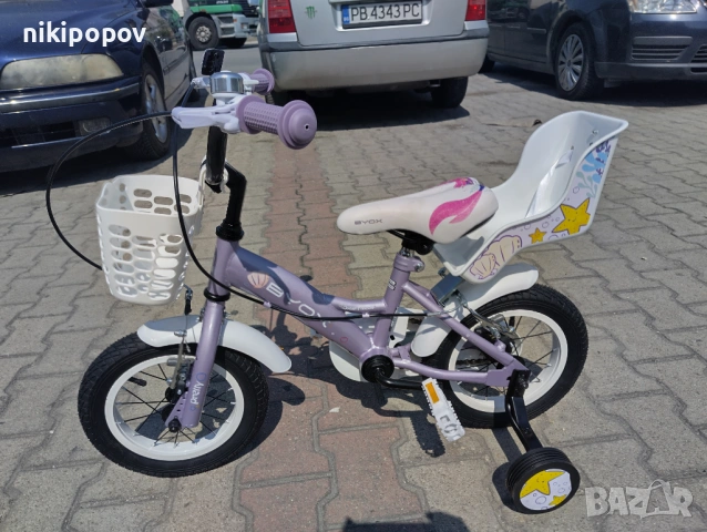 BYOX Велосипед 12" PRINCESS виолет, снимка 8 - Велосипеди - 53531712